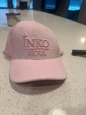 INKO Seoul Pink Corduroy Baseball Cap NWOT